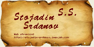 Stojadin Srdanov vizit kartica